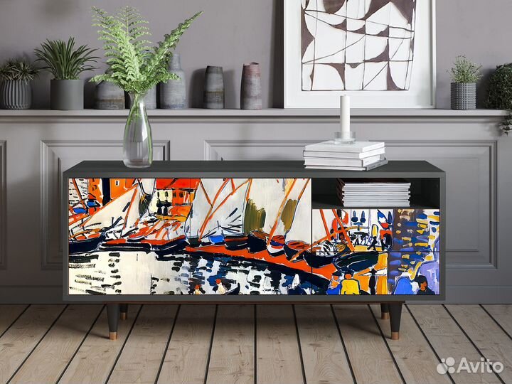 Тв-тумба T7 - Антрацит - Le Sechage des voiles