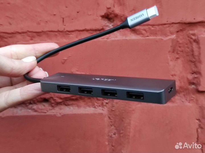 USB-концентратор (хаб) 4 в 1 ugreen Type-C 70336