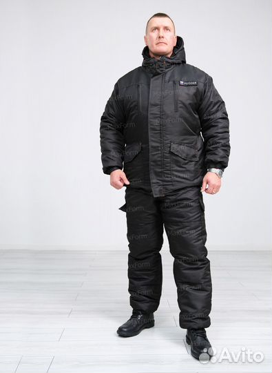 Костюм зимний Тигр черный флис