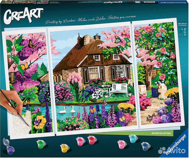 Картина по номерам- красивый пейзаж- Чинкве-Терре