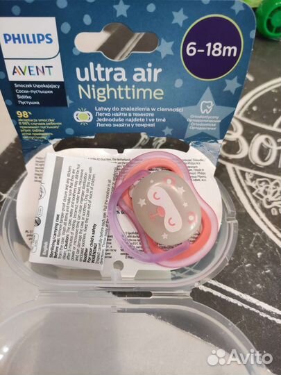 Соска пустышка avent 6 18