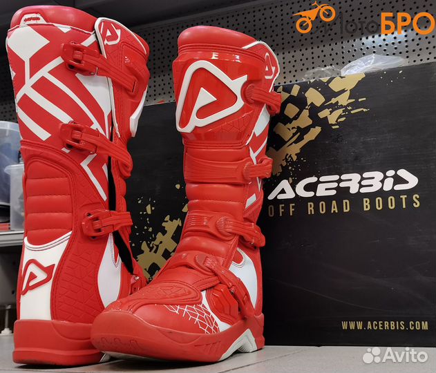 Мотоботы эндуро acerbis красные