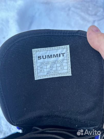 Сноубордические ботинки 41 размер