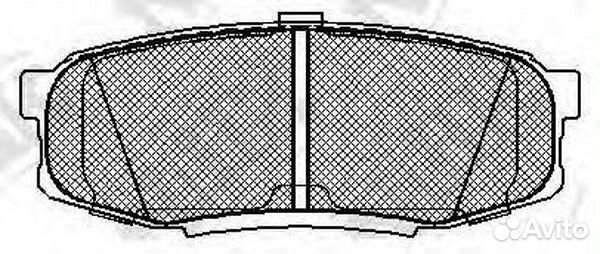 Колодки тормозные задние toyota land cruiser J200