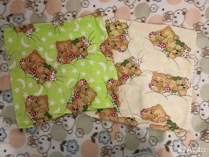 Детская подушка + 2 сменные наволочки