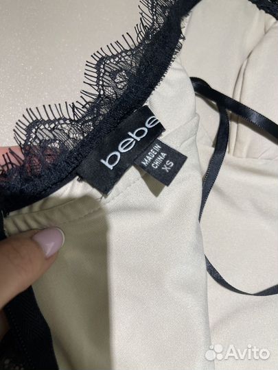 Платье коктейльное bebe xs