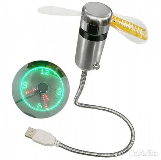 Вентилятор usb с датой и температурой