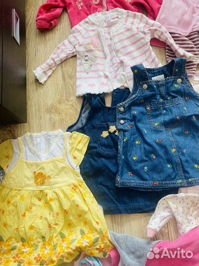 Огромный пакет вещей на девочку