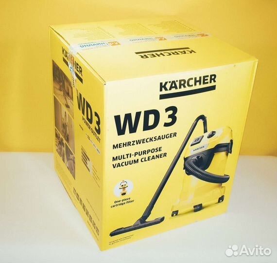 Строительный пылесос karcher WD 3 P V Новый
