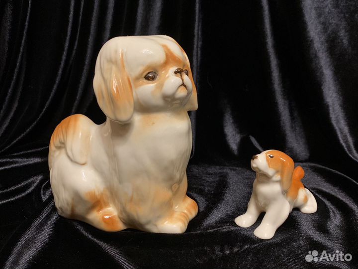 Собачки статуэтки фарфоровые лфз ифз