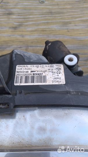 Оптика renault logan 2013