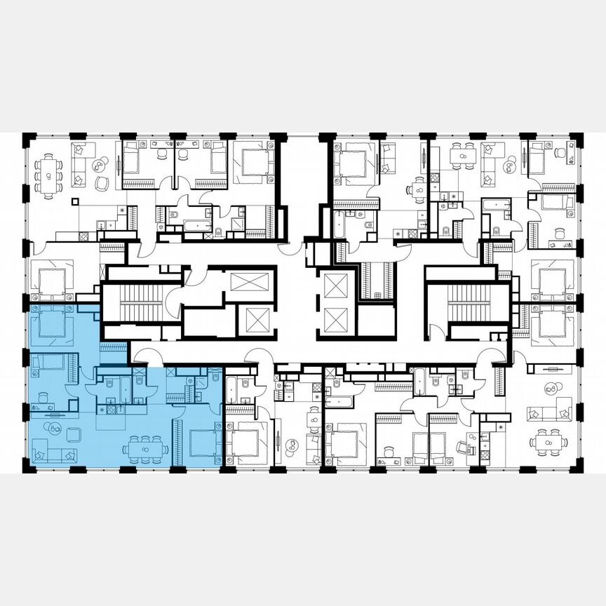 4-к. квартира, 93,6 м², 52/64 эт.