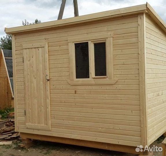 Дачная бытовка С Хозблоком Дб-09, 2,3х4,0 М