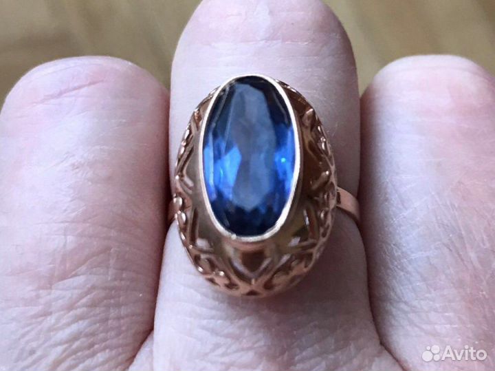 Кольцо с корундом СССР 5,92 гр