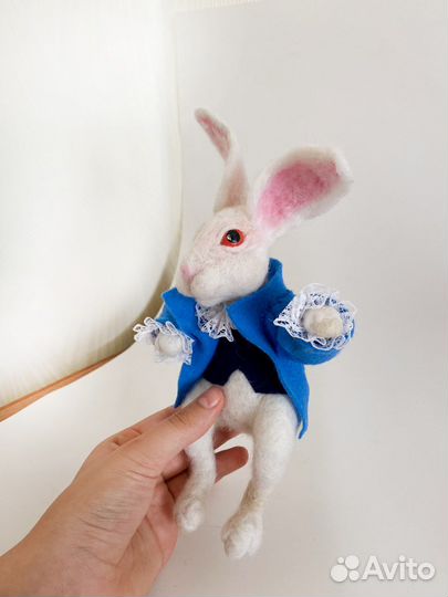 Кролик из шерсти Игрушки валяные из шерсти