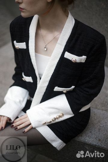 Костюм твидовый пиджак и юбка