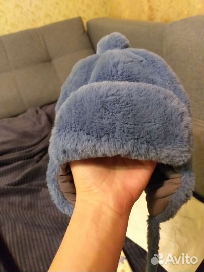 Зимняя шапка для мальчика 46 р-р