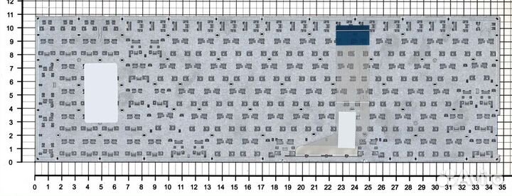 Клавиатура для Asus X756 без рамки плоский Enter