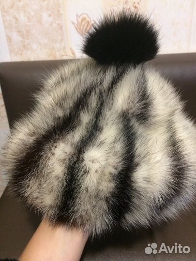 Норковая шапка новая