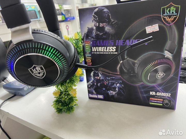 Игровые наушники с микрофоном KR-GM032