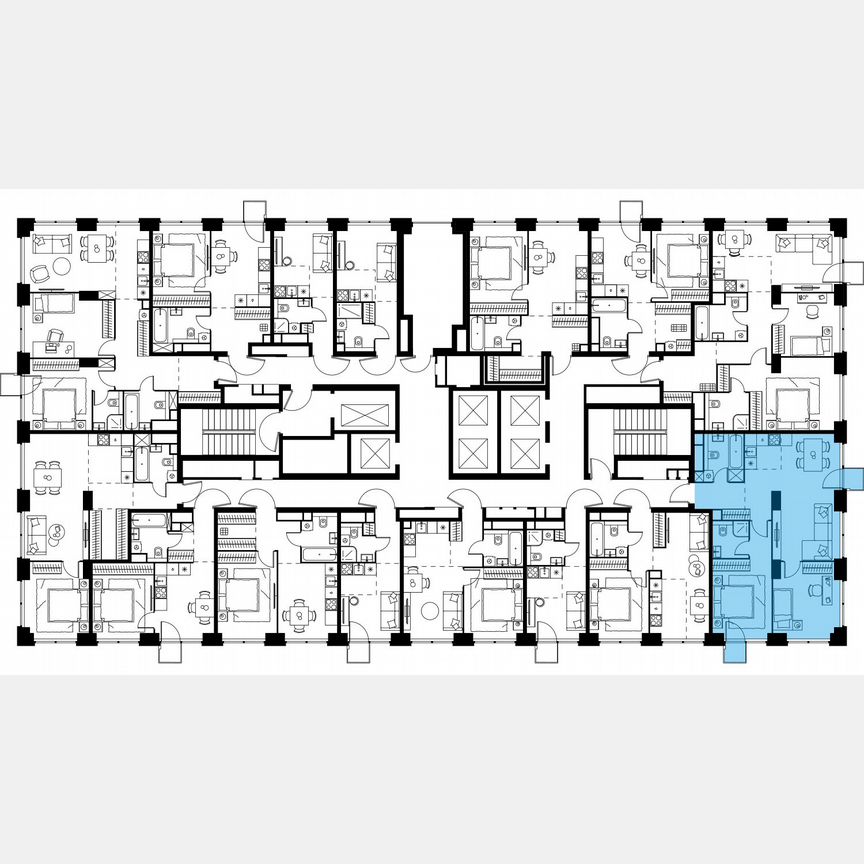 3-к. квартира, 66,7 м², 21/64 эт.