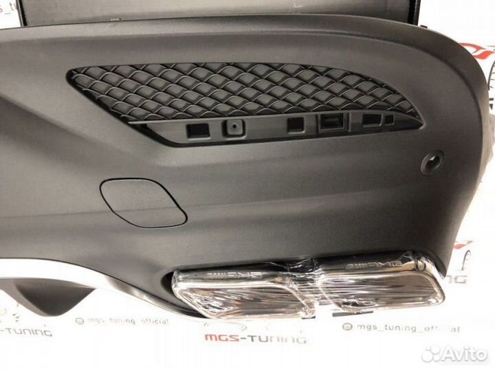 Задний диффузор на Mercedes GLE coupe 63 AMG