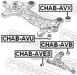 Сайлентблок (задний) переднего рычага chevrolet