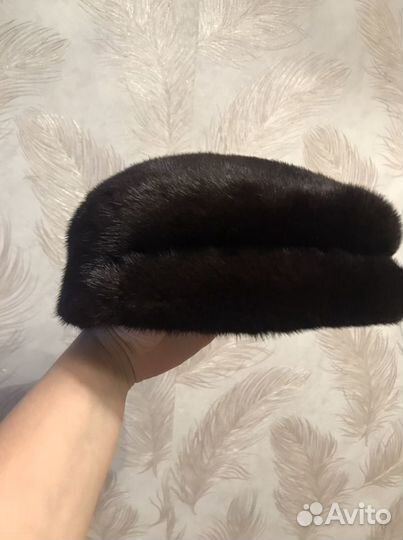 Меховая мужская кепка норковая