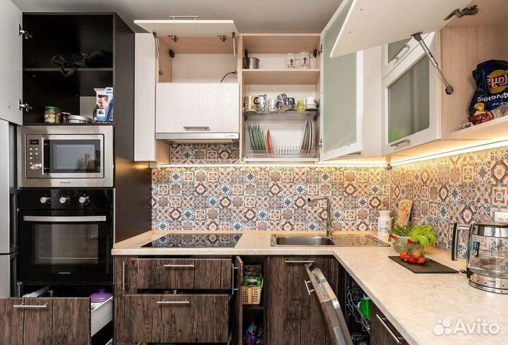 Гарнитур для кухни под ключ из мдф