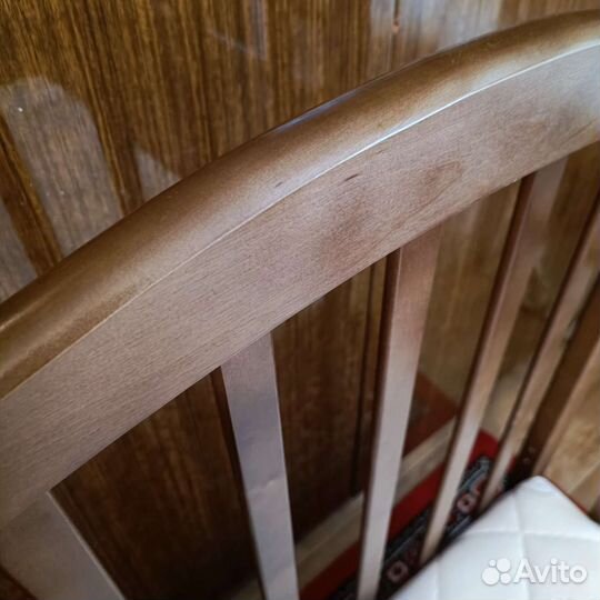 Детская кроватка с продольным маятником + матрас