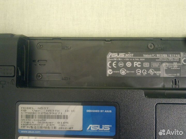 Ноутбук Asus n53t