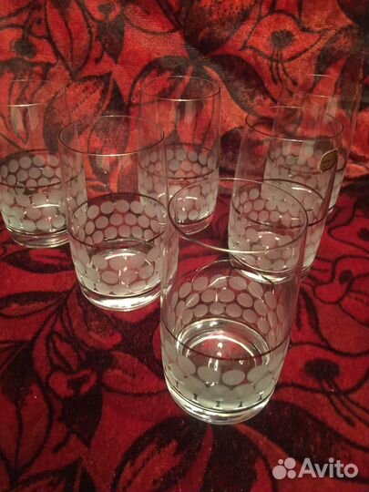 Богемское стекло, хрусталь стаканы