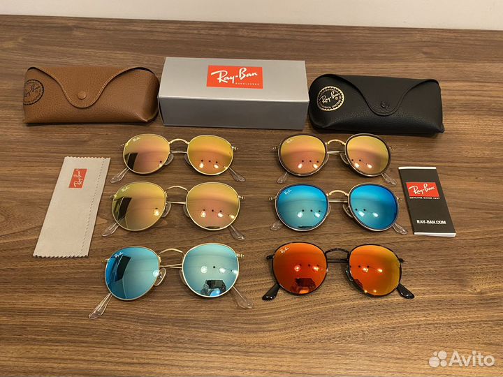 Солнцезащитные очки RAY BAN рей бен райбан стекло