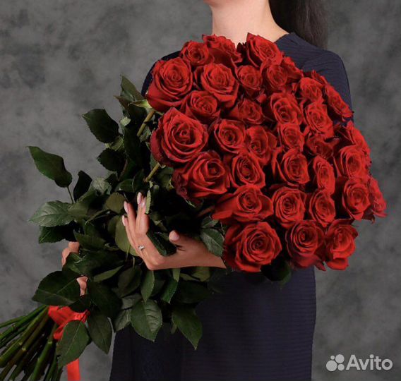 Цветы розы 35 шт Свежие крупные