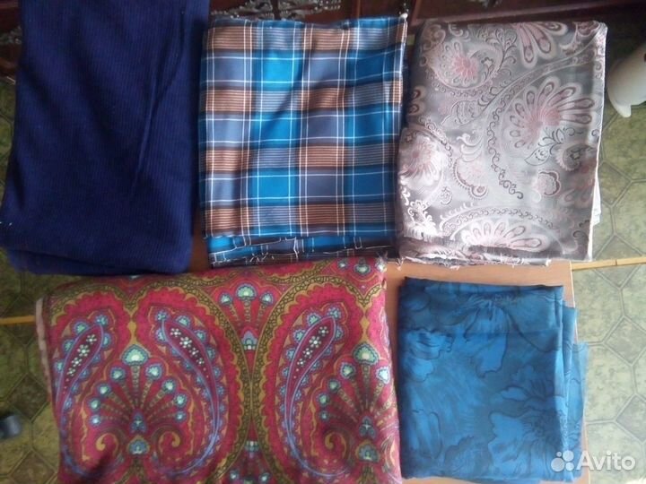 Ткани (отрезы) советские разные хорошего качества