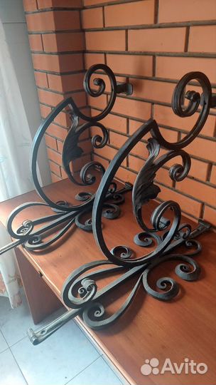 Направляющие козырька кованые
