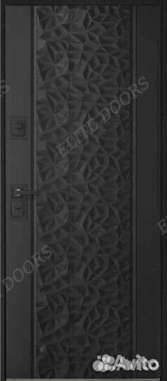 Металлическая входная дверь с фрезеровкой