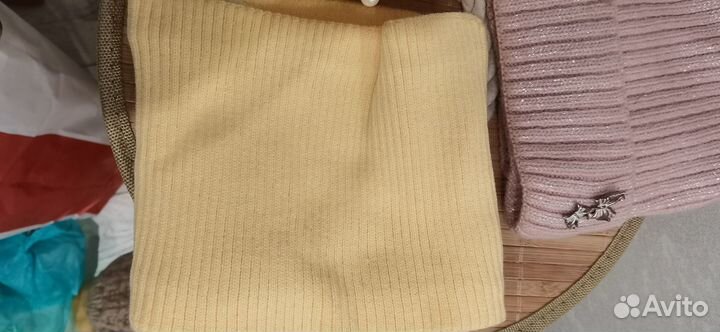 Комплект : шапка, шарф, перчатки зима 6,7 лет