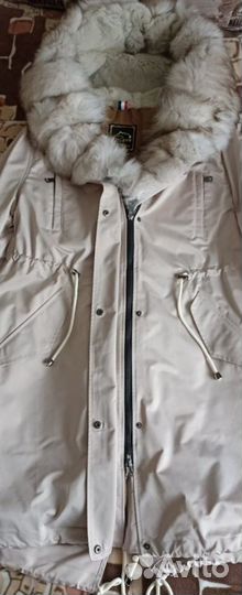 Парка женская с натуральным мехом