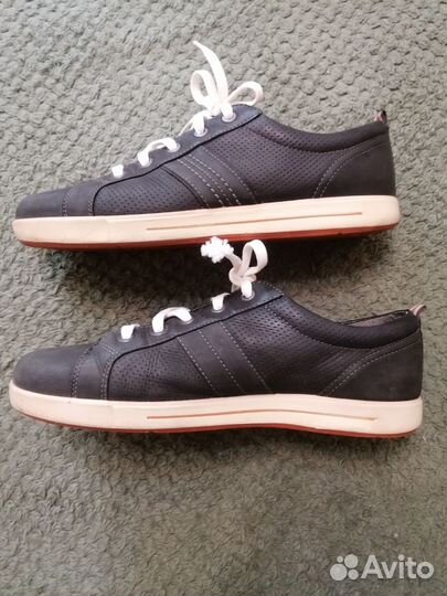 Мужские кожаные кеды ecco 42 размер