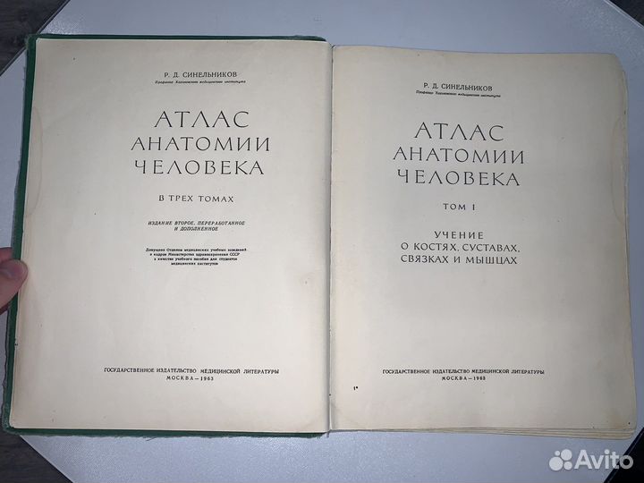 Атлас анатомии человека синельников