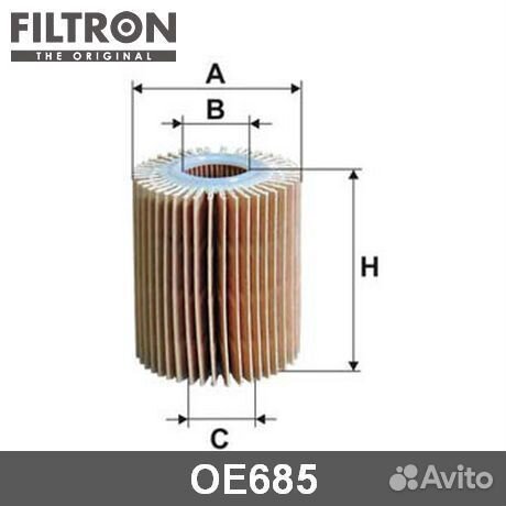 Масляный фильтр OE685 filtron