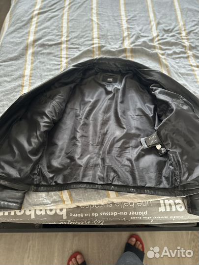 Кожаная куртка косуха jorg weber casual