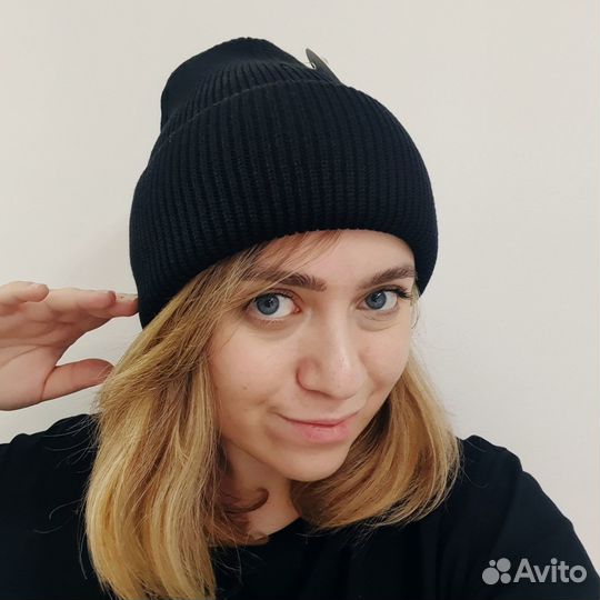 Шапка бини вязаная AF