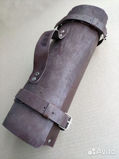 Сумка скатка кожаная поварская скрутка для ножей