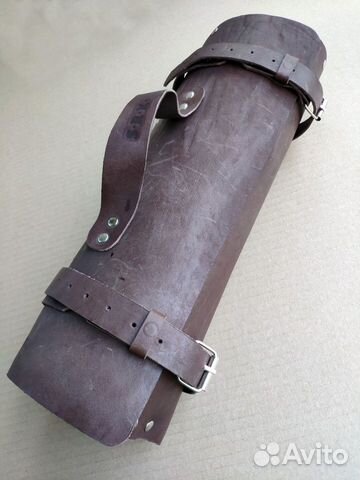 Сумка скатка кожаная поварская скрутка для ножей