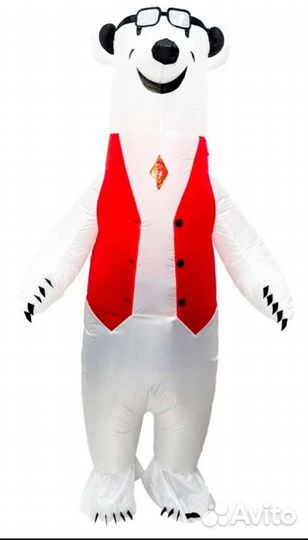 Аренда/прокат костюм аниматора Белый медведь