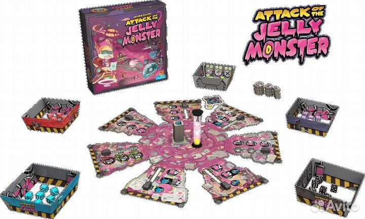 Атака желейного монстра. Настольная игра