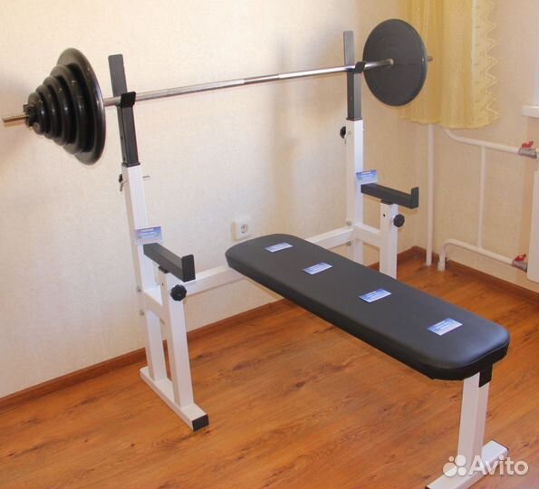 Скамья для жима со стойками, Стойки, Скамья