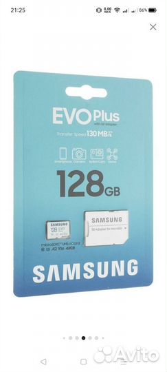 Карта памяти micro sd 128 samsung